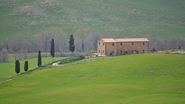 Aerial view - Agriturismo Moggiaglie (Pienza)