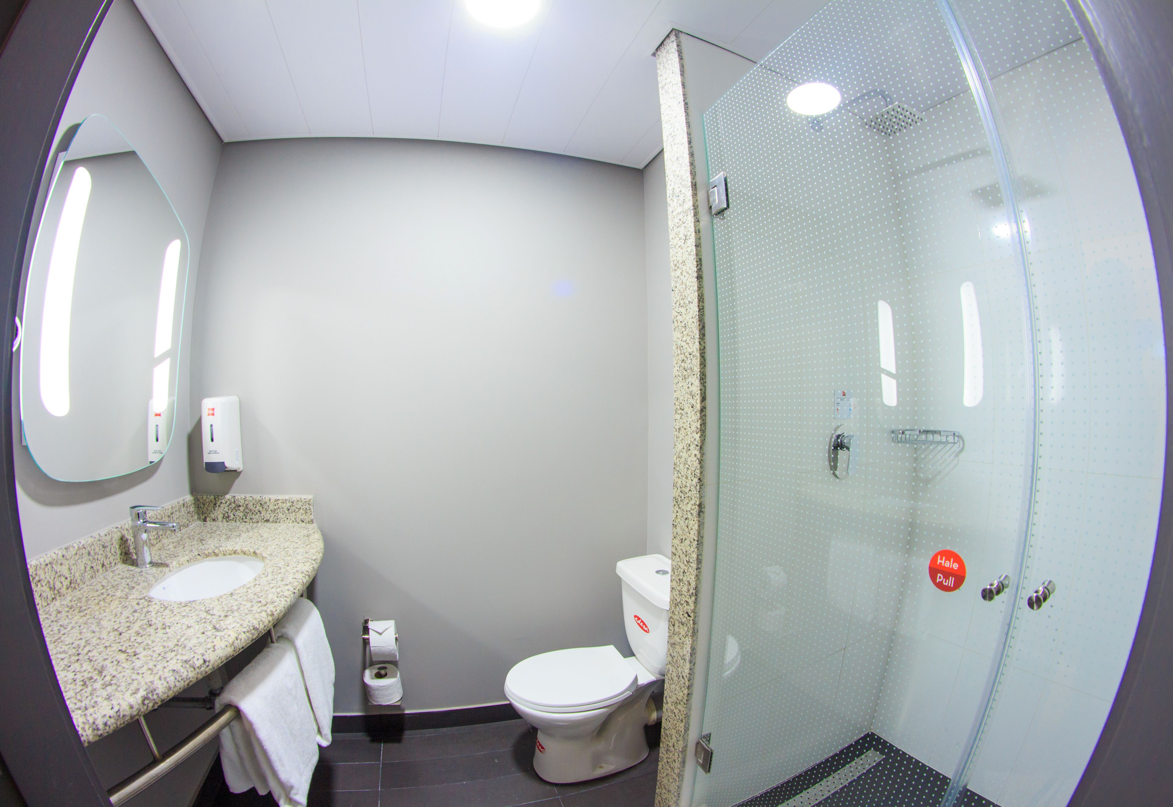 shower, rainfall showerhead, eco-friendly toiletries, hair dryer