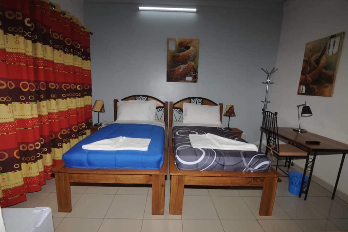 senior apartment, 2 queen beds, non smoking | minibar, in-room safe, individually decorated, individually furnished