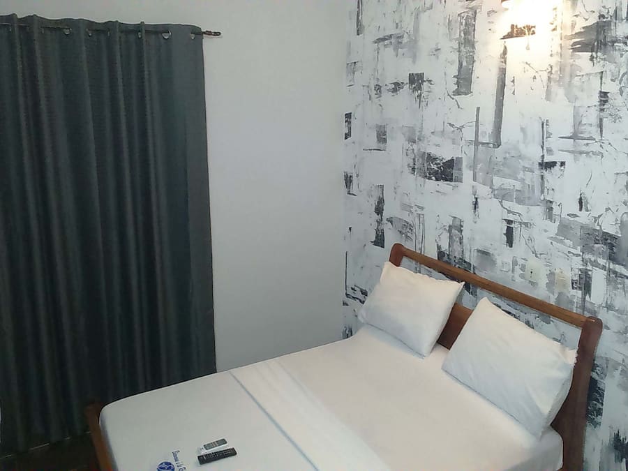 Premium bedding, individually decorated, desk, laptop workspace