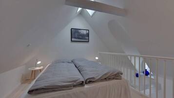 Family Apartment, Multiple Beds (25C) | Premium bedding, down comforters, pillowtop beds, individually decorated