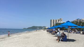 Beach nearby, white sand