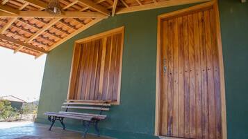 Chalet, varias camas, para no fumadores, vista a la montaña | Balcón