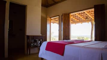 Chalet, Multiple Beds, Non Smoking, Mountain View | 1 bedroom, bed sheets