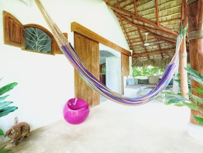 Romantic Room, 1 King Bed, Garden View | Terrace/patio - Casa Picaflor (Las Terrenas)