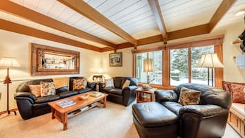 Televisor, llar de foc i estèreo