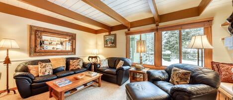 TV, fireplace, stereo