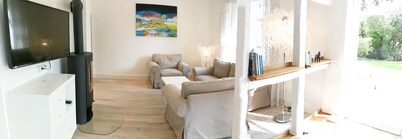 Elbtalauen, comfortable 4* vacation home with 2 separate apartments of 100 m² each