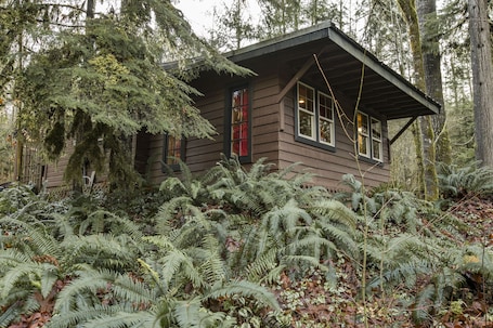 Exterior. Cozy Rustic 20 minutes to Mt Baker walk to town, hot tub, High Speed Internet