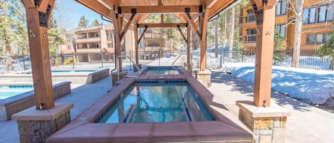 A heated pool