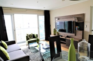 Smart TV, table football, books