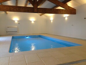 Indoor pool, a heated pool
