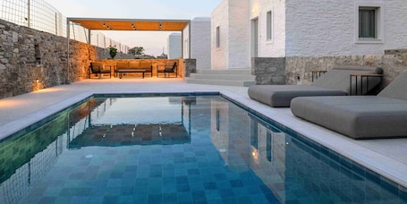 Pool. Antiparos Homes - an estate of 5 premium holiday homes 100m from the sandy beach