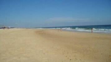 Plage à proximité, chaises longues, serviettes de plage