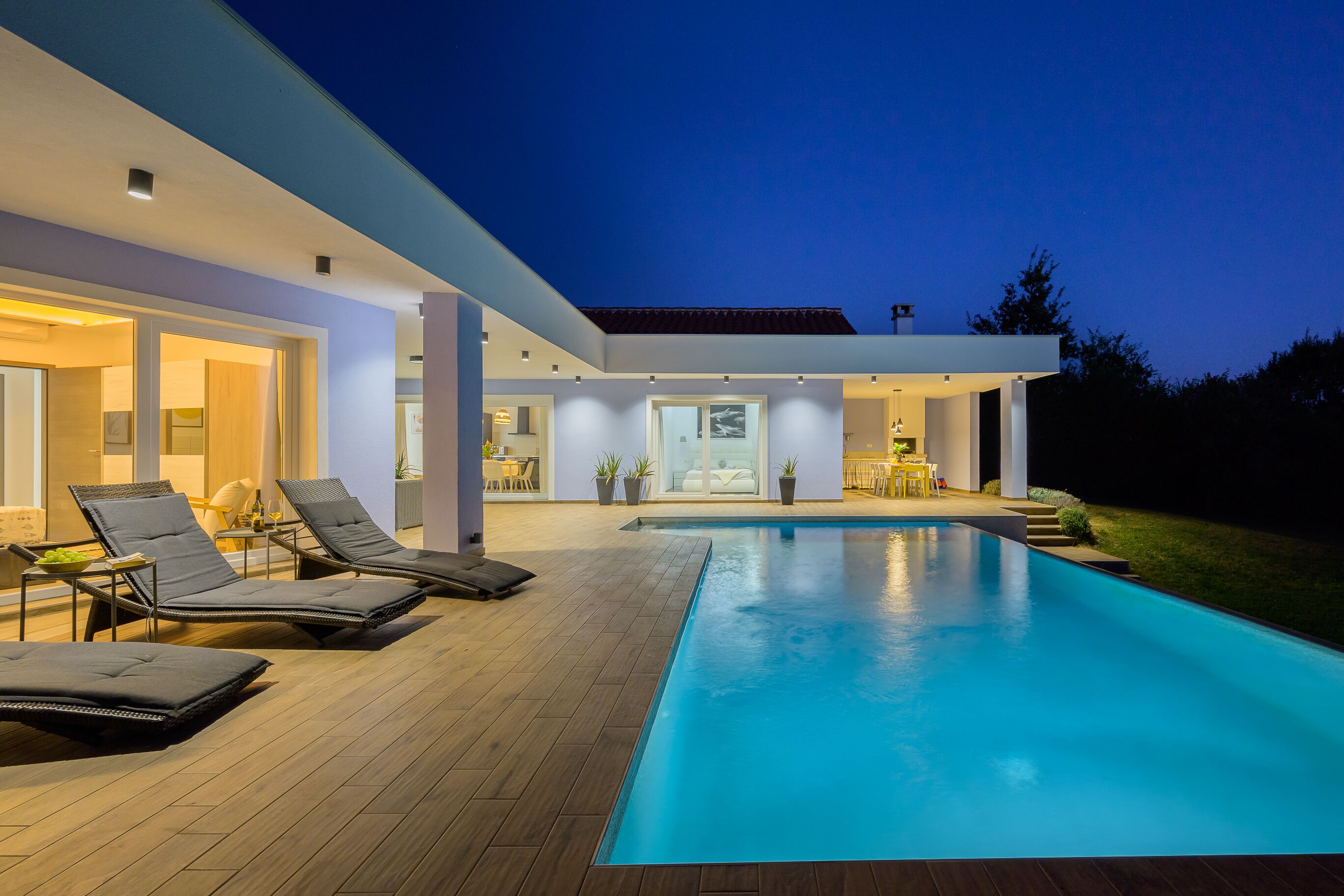 A heated pool