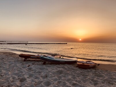 Excl. Casa de campo con chimenea, sauna, amplia terraza, jardín, WiFi, silla de playa