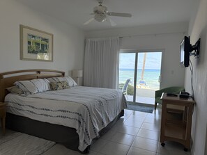 2 bedrooms, in-room safe, iron/ironing board, free WiFi - Beachfront 1st Floor Condo - Step off your patio and into paradise! (East End)