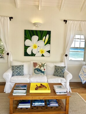 Smart TV, books - RIGHT ON THE BEACH! St Kitts Nature Lovers tranquil cottage. (South East Peninsula)