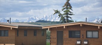 Netter 2/1 Kabine mit voll ausgestatteter Küche und Teton Ansichten