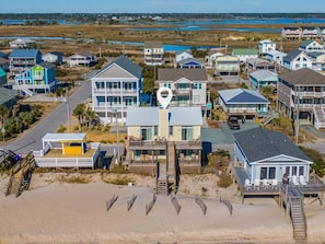 Exterior - Sunflower Beach House | Oceanfront + Walk to Beach (Surf City)