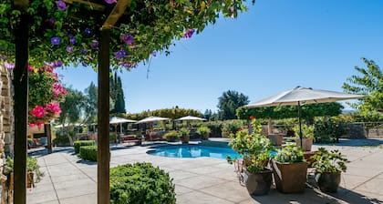 Poolside Suite with a private rose garden and private entry