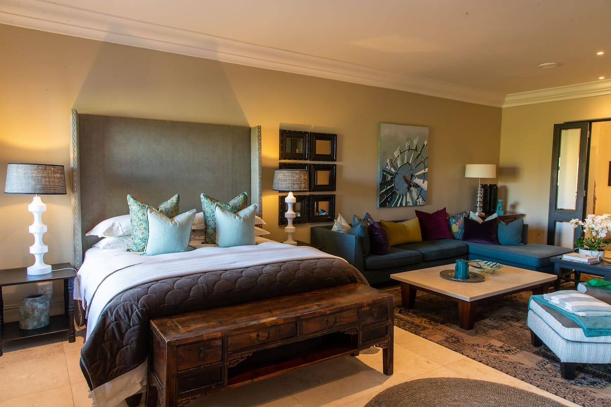 Suite Deluxe, 1 cama King size, vista a la montaña | 1 habitación, sábanas de algodón egipcio y ropa de cama de alta calidad