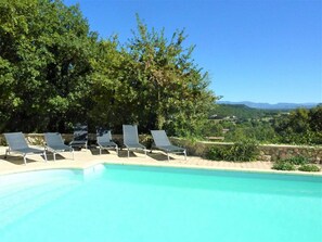 A heated pool - Villa with private pool, views of the Ventoux (Saint Paul trois Chateaux)