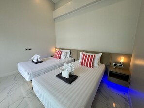 2 habitaciones, internet y ropa de cama 