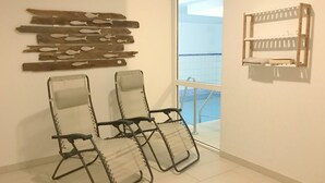 Interior - 3-room apartment, 61sqm, swimming pool u. Sauna about 8 minutes to the beach, WiFi (Zinnowitz)
