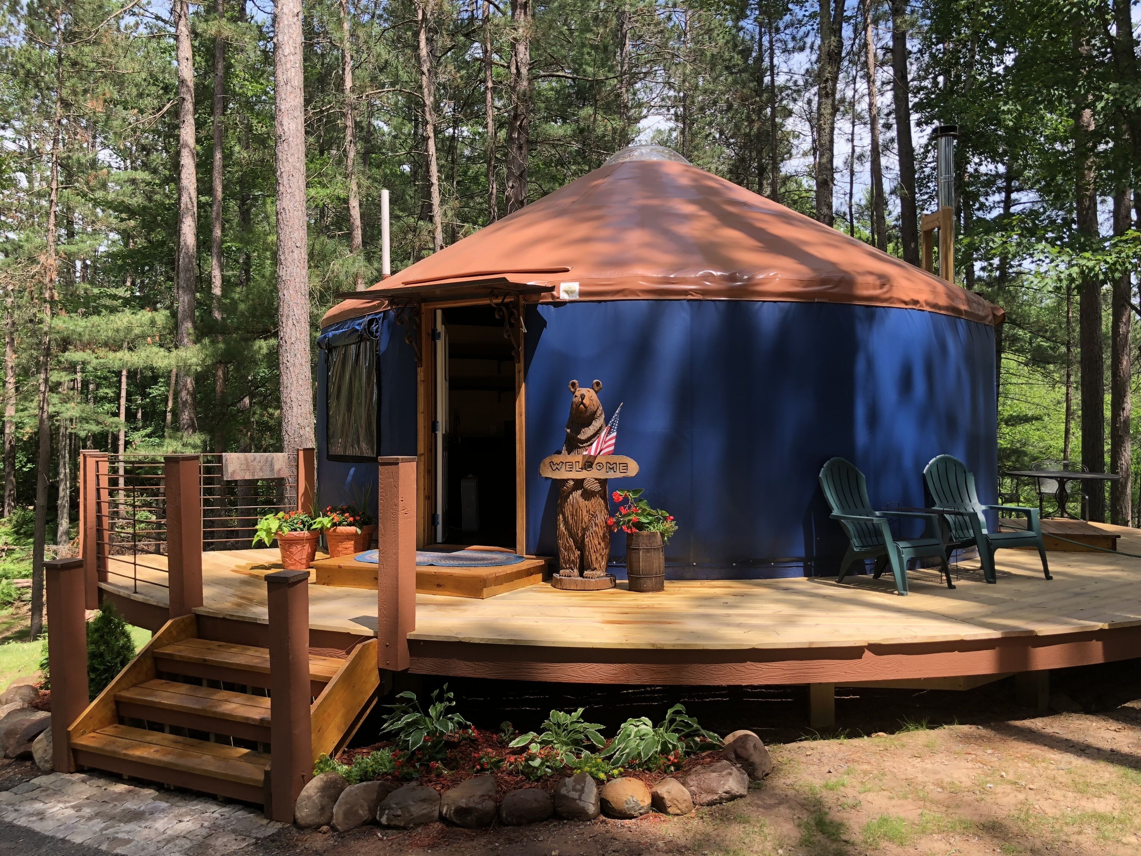 Cozy Yurt close to Birkie Start: Cable