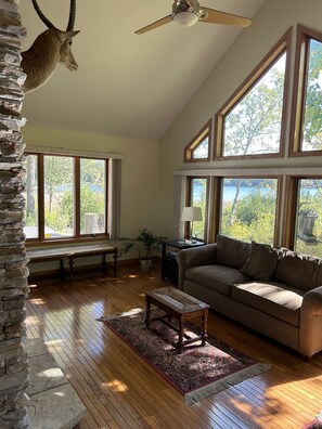 TV, fireplace, video games, DVD player