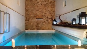 Indoor pool, a heated pool
