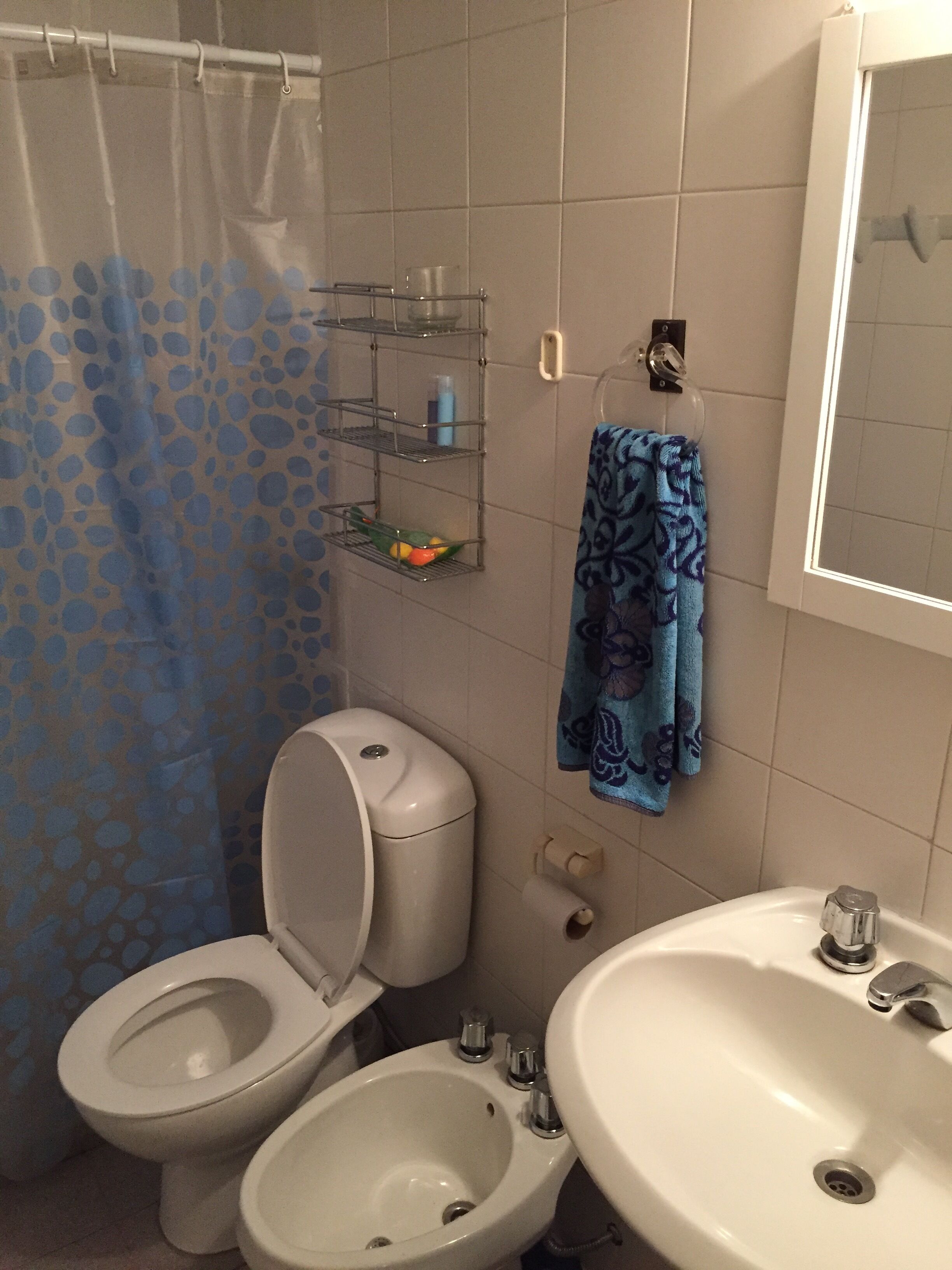 Haartrockner, Handtücher, Seife, Toilettenpapier
