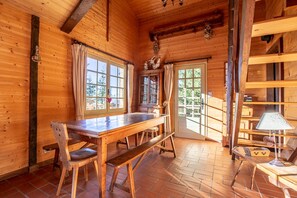 Dining - CHALET PICEA 3*10 MN FROM THE SLOPES SPA BEAUTIFUL MOUNTAIN VIEW (Manigod)