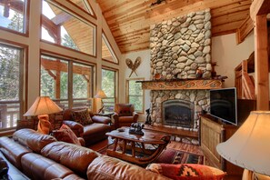 电视、壁炉、电子游戏、DVD 播放器