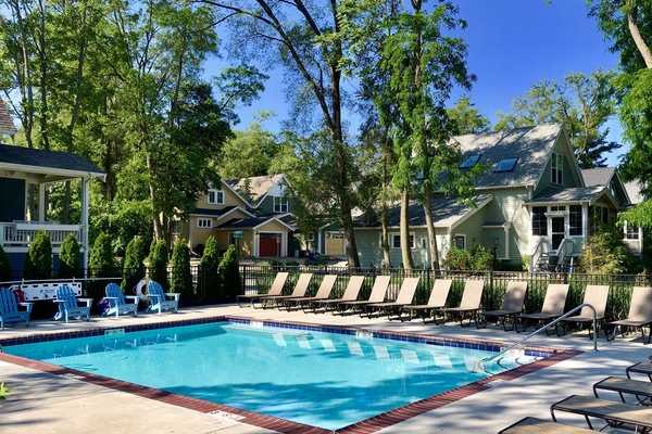 The heated pool is open mid May until the end of September.