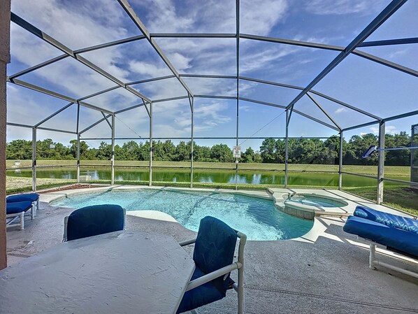 A heated pool - Resort Community - Waterfront Home Next Door to Disney!  (Kissimmee)