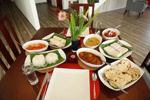 Daily local cuisine breakfast (LKR 8 per person)