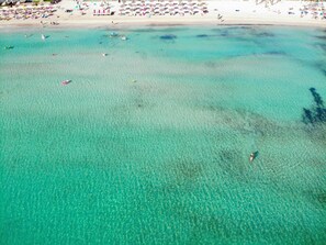 Vlak bij het strand