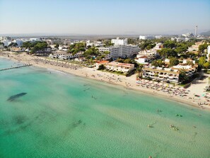 Vlak bij het strand