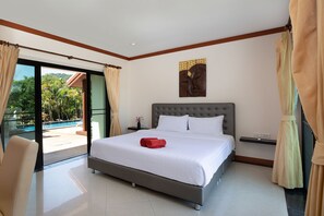 3-Bedroom Villa with Private Pool | 3 bedrooms, in-room safe, blackout drapes, soundproofing - Boutique 3BR Pool Villa Bianca NaiHarn (Rawai)