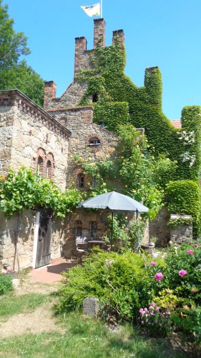 Manor at the moated castle