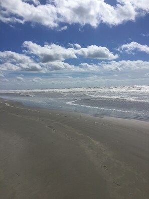 Playa en los alrededores y camastros 