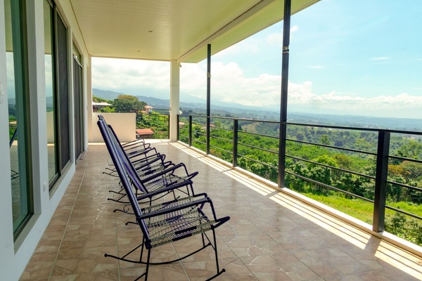Large balcony offers unspoiled views of the Central Valley.