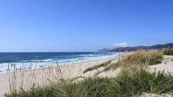 Sun-loungers, beach towels