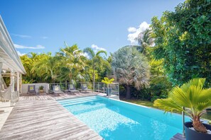 Outdoor pool - Villa Avocatier Salt pool in a tropical garden (SAINT-FRANCOIS)