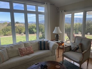 Smart TV, DVD player, books, stereo