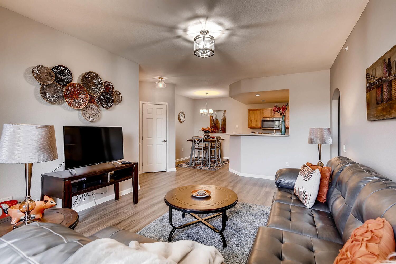 Smart TV, fireplace, video games, video library