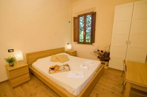Habitació doble bàsica | Escriptori, planxa i posts de planxar, wifi gratuïta i roba de llit 