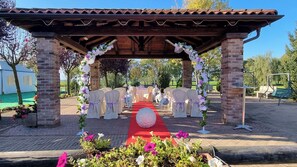 Área de bodas al aire libre